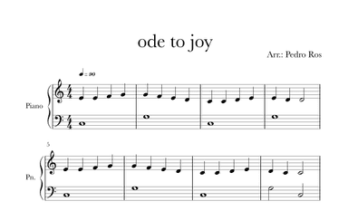 ode to joy (arr. Pedro Ros)