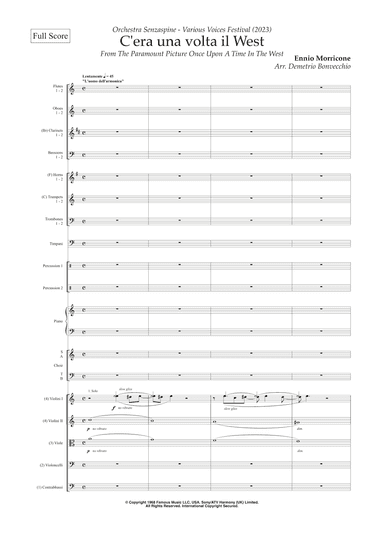 Once Upon A Time In The West (arr. Demetrio Bonvecchio)