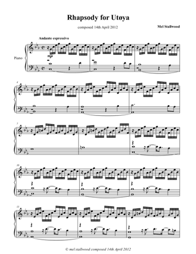 Rhapsody for Utøya