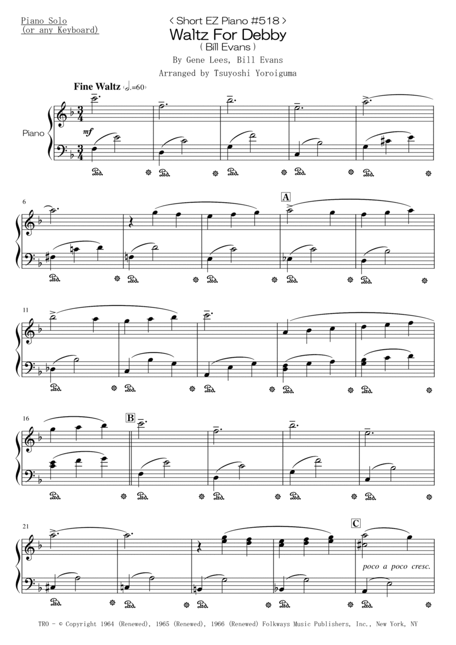 Waltz For Debby (arr. Tsuyoshi Yoroiguma)