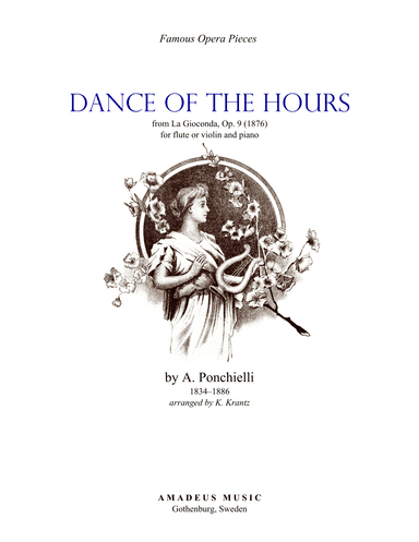 Dance of the Hours (La Gioconda) for flute or violin and easy piano (E Major) (arr. K. Krantz)