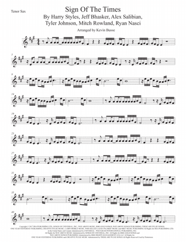 Sign Of The Times (arr. Kevin Busse)