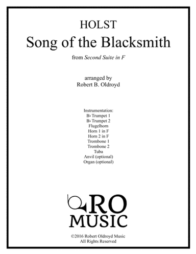 Song of the Blacksmith for Brass Octet (arr. Robert B. Oldroyd)