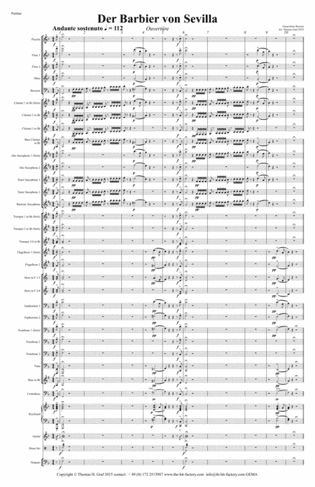 The Barber of Seville - Overture (F/Tabloid + Letter) - Concert Band (arr. Thomas Graf)