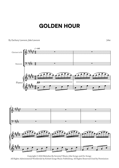 Golden Hour (arr. Cadenza Editions)