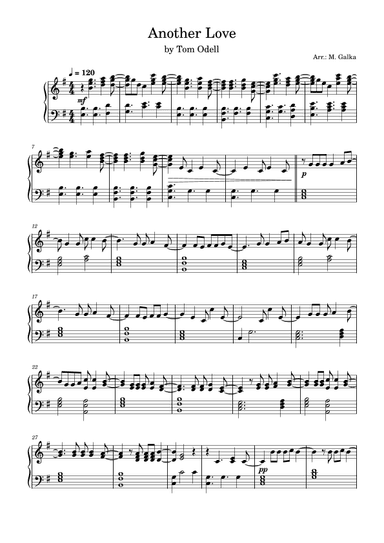 Another Love (arr. Magdalena Galka)