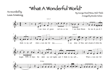 What A Wonderful World (arr. Brooks Holmes)
