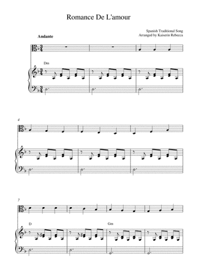 Romance de L'amour (arr. Kaiserin Rebecca)