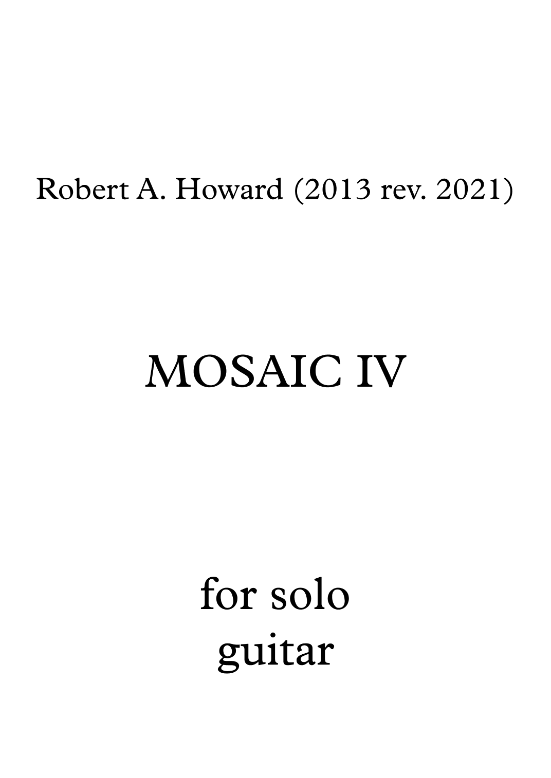 Mosaic IV
