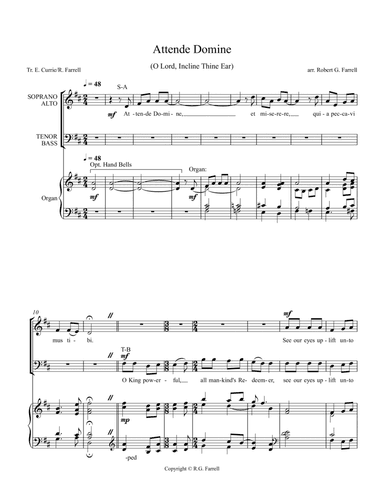Attende, Domine (arr. Robert G. Farrell)