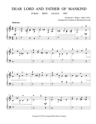 25B. Dear Lord and Father of Mankind (REST) (arr. Richard Giszczak)