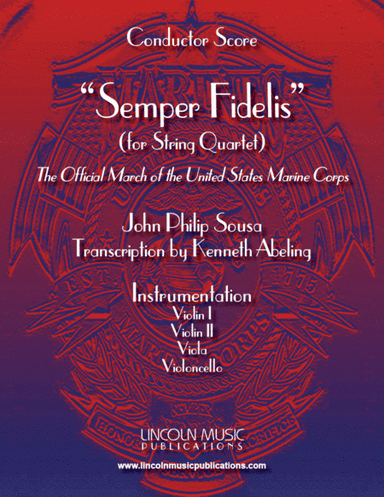 March - Semper Fidelis (for String Quartet) (arr. Kenneth Abeling)