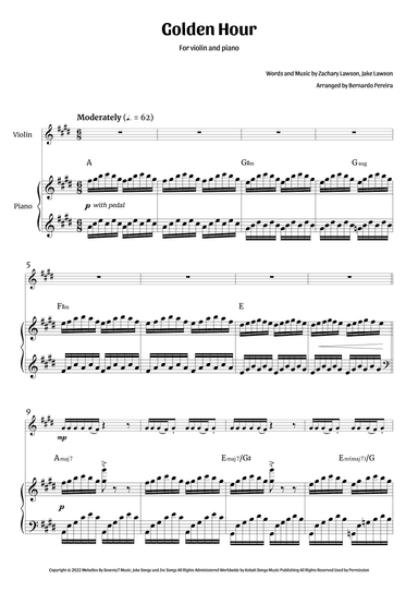 Golden Hour (arr. Bernardo Pereira)