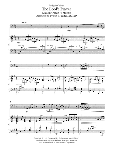 The Lord's Prayer (arr. Evelyn R. Larter, ASCAP)