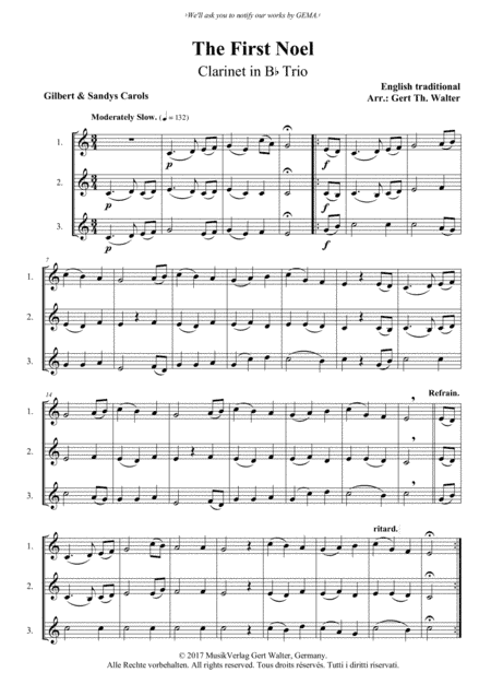 The First Noel (arr. Gert Th. Walter)