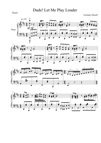 Dude! Let me play louder - Giordano Maselli (piano solo)