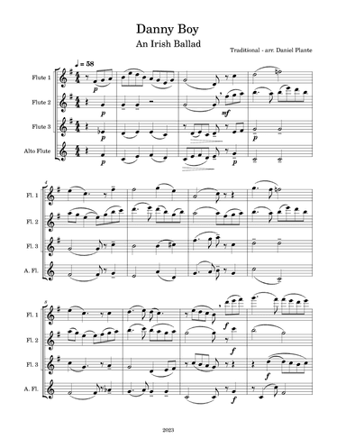 Danny  Boy (arr. Daniel Plante)