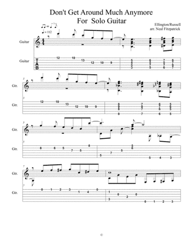 Don't Get Around Much Anymore (arr. Neal Fitzpatrick Editions)