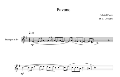 Pavane (Trombone Solo) (arr. B. C. Dockery)