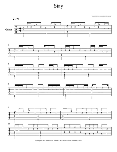 Stay (arr. André Laitano)