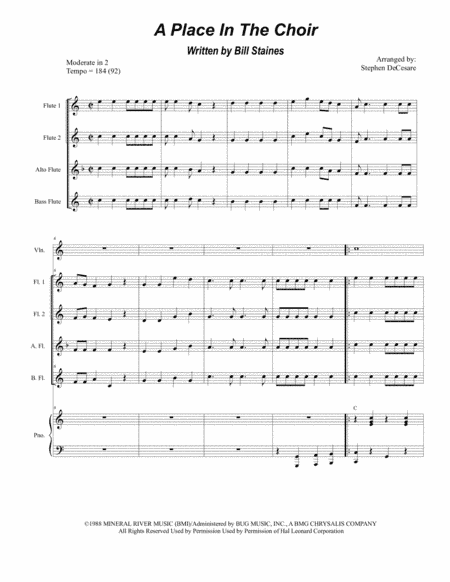 A Place In The Choir (arr. Stephen DeCesare)