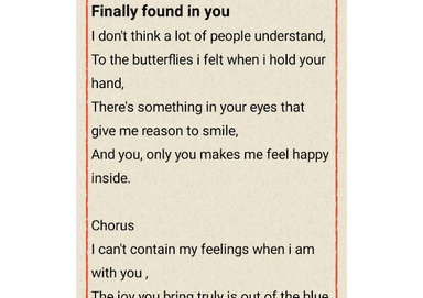 Finally found in you