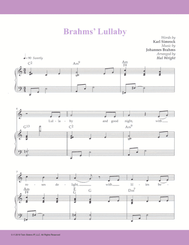 Brahm’s Lullaby (arr. Hal Wright)