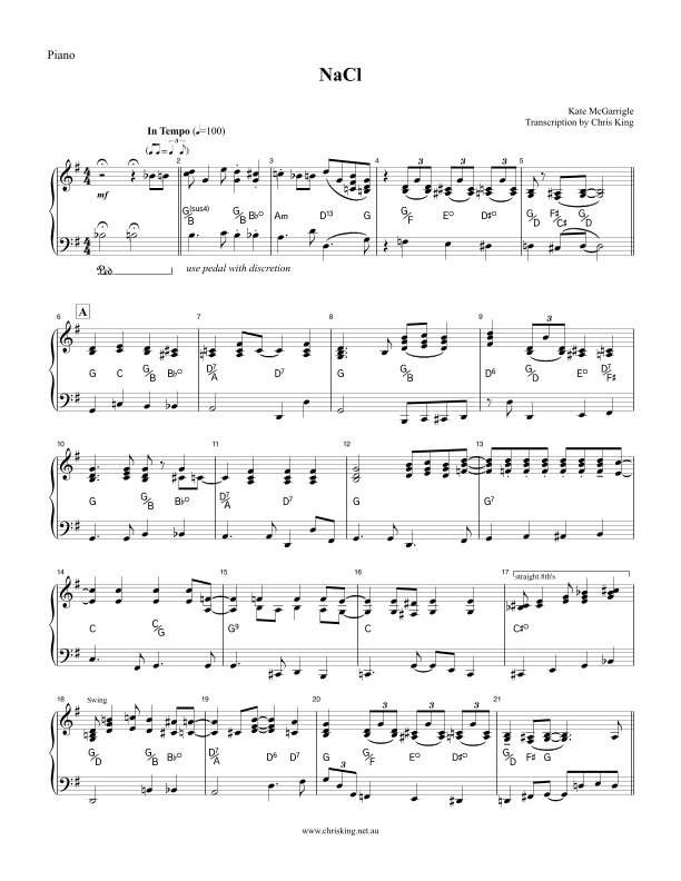 NaCl (arr. Chris King)