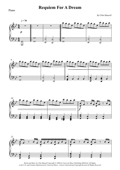 Requiem For A Dream (arr. Wesley S. SIlva)