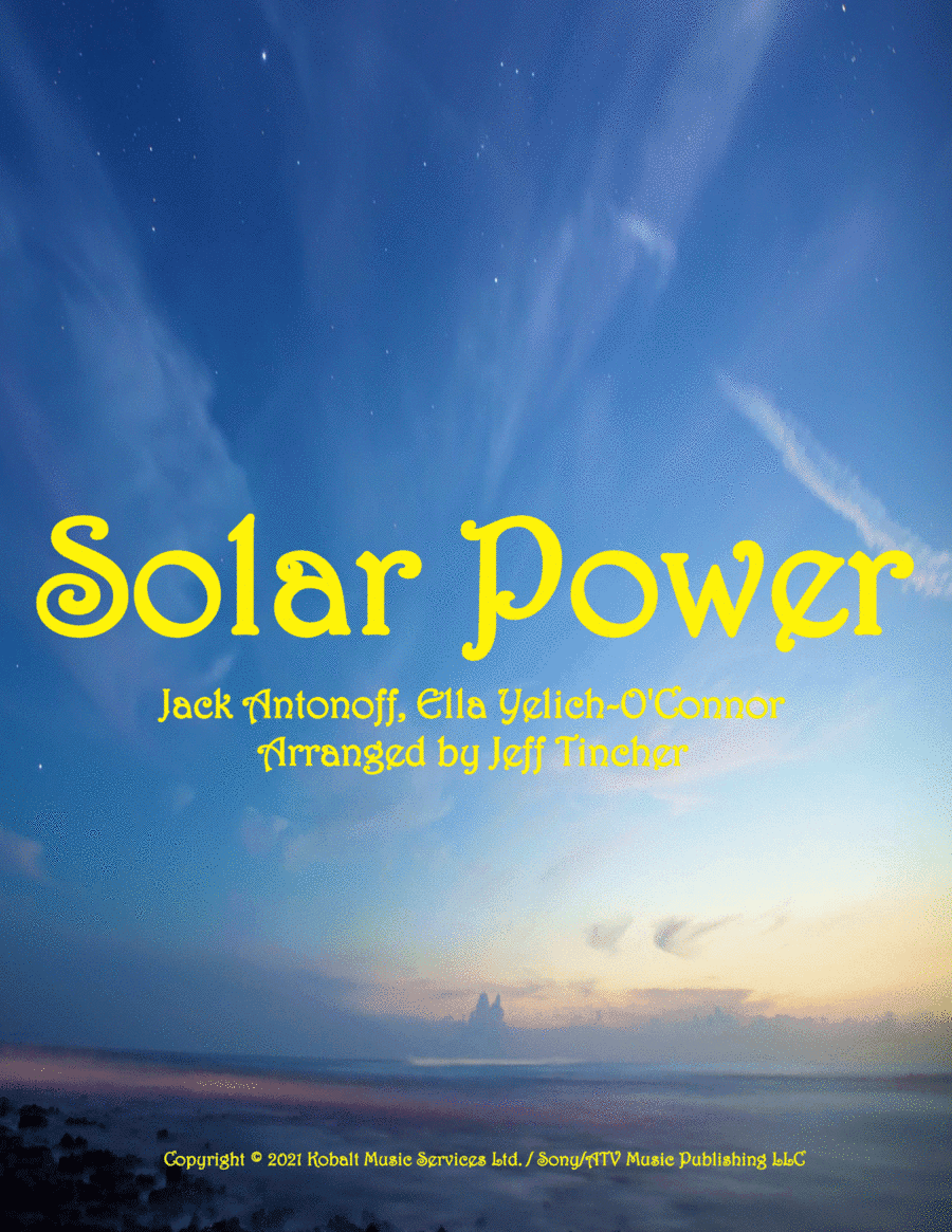 Solar Power (arr. Jeff Tincher)