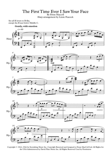 The First Time Ever I Saw Your Face (arr. Lizzie Peacock)