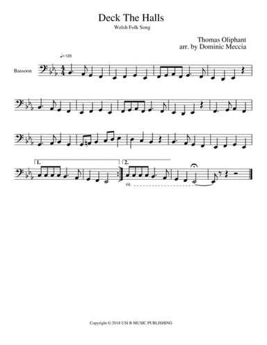 Deck The Halls (arr. Dominic Meccia)