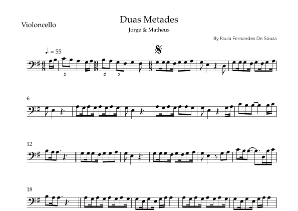 Duas Metades (arr. Sales)