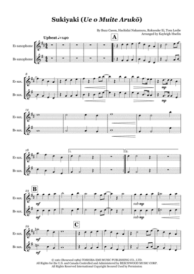 Sukiyaki (arr. Kayleigh Huelin)