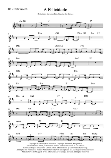 A Felicidade (arr. Fabio Eduardo de Oliveira)