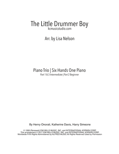 The Little Drummer Boy (arr. Lisa Nelson)
