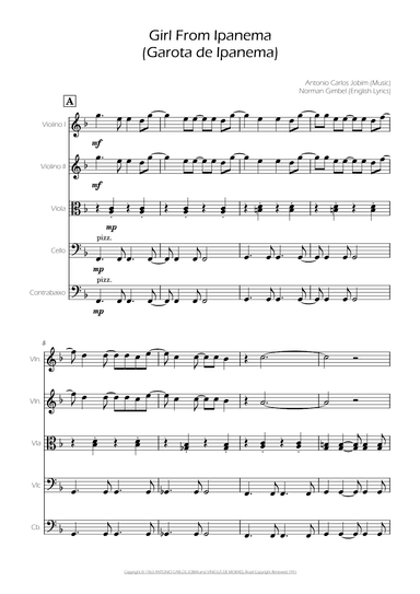 The Girl From Ipanema (garôta De Ipanema) (arr. Ygor Nunes)