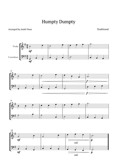 Humpty Dumpty (arr. André Nusa)