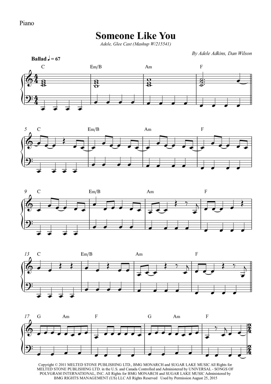 Someone Like You (arr. Wesley S. SIlva)