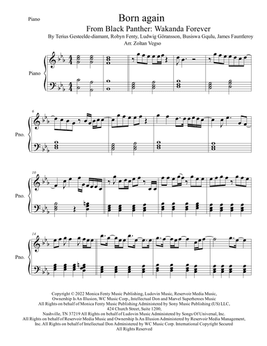 Born Again (arr. Zoltan Vegso)