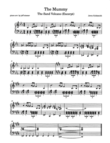 The Sand Volcano (arr. jeff siesser)