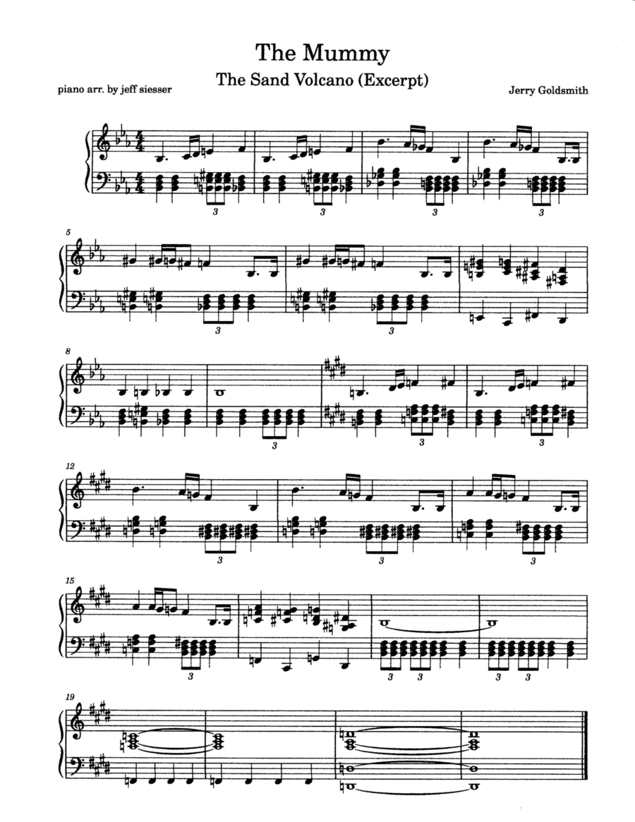 The Sand Volcano (arr. jeff siesser)