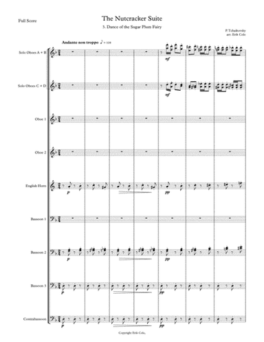 The Nutcracker Suite 3. Dance of the Sugar Plum Fairy (arr. Erik Cole)