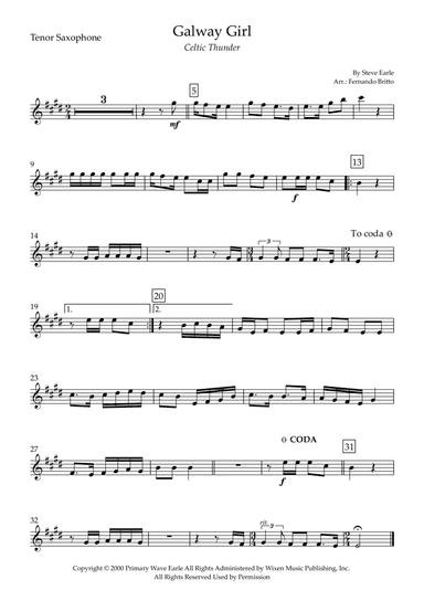 Galway Girl (arr. Fernando Britto)