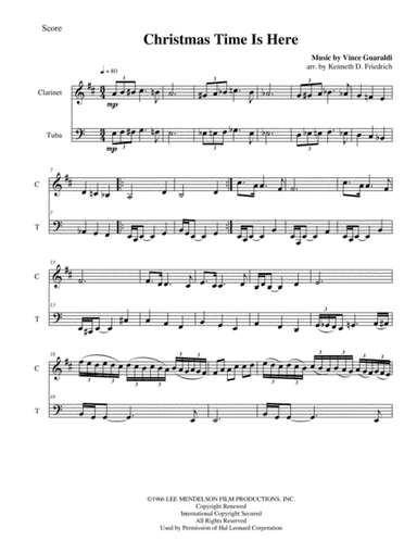 Christmas Time Is Here (arr. Kenneth D. Friedrich)