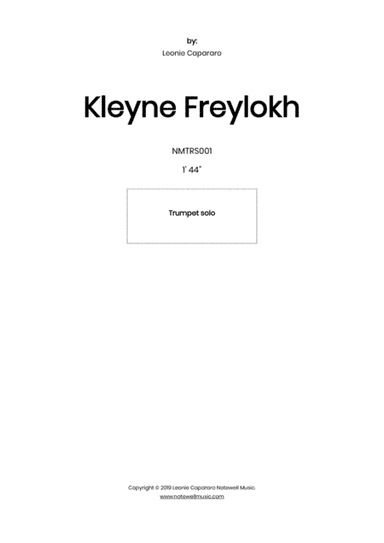 Kleyne Freylokh (Trumpet solo, piano acc.)
