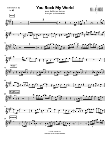 You Rock My World (arr. Nathan Allen)