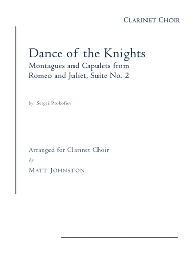 Dance Of The Knights (arr. Matt Johnston)