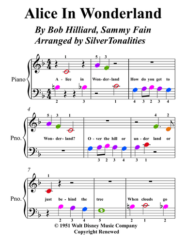 Alice In Wonderland (arr. SilverTonalities)