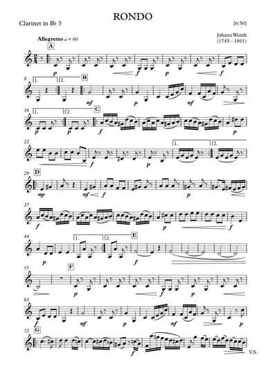 Adagio e Rondo - Johann Wenth (arr. Jope)